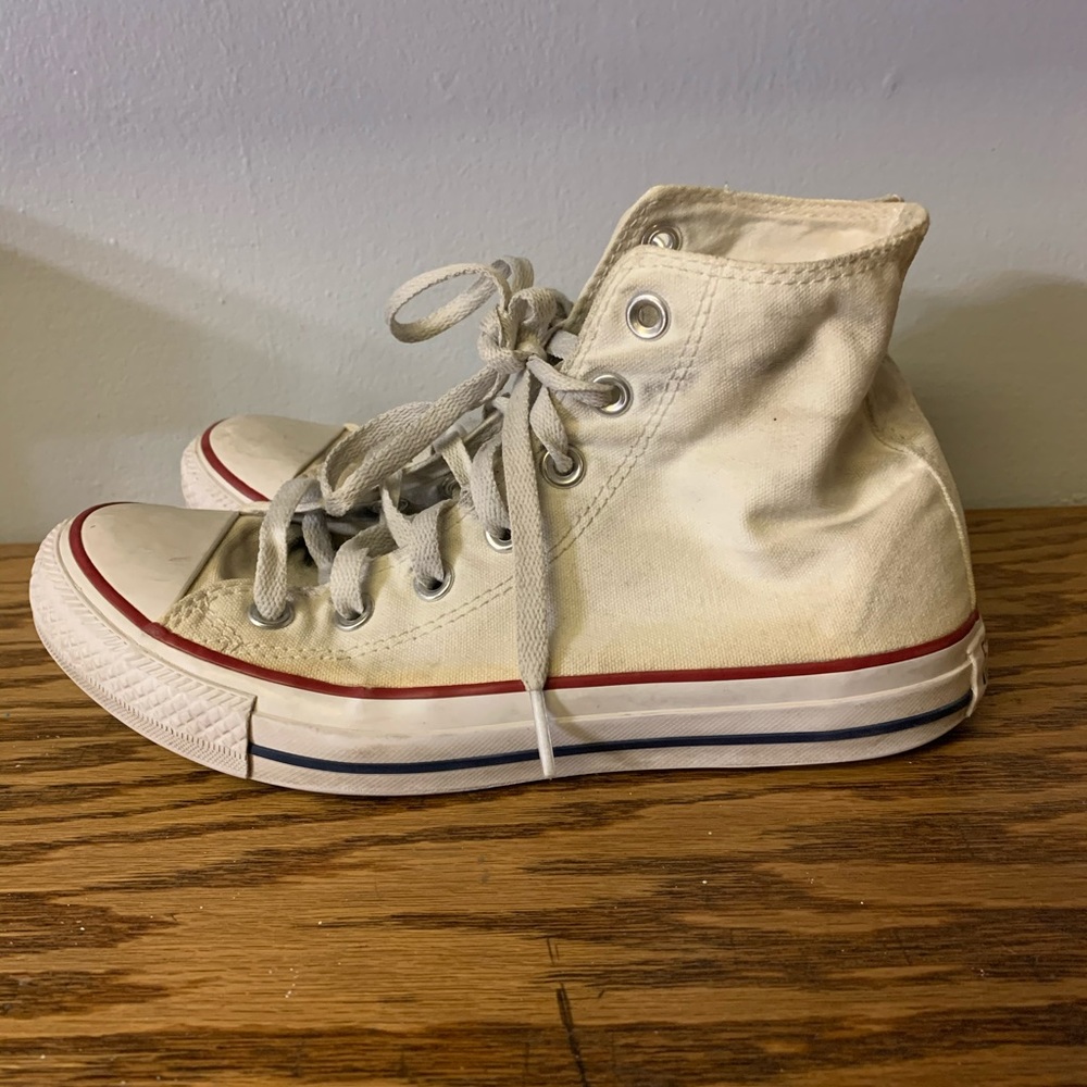 White Hightop Converse